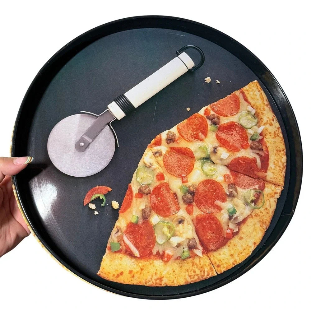 Vintage Pizza Serving Tray Large Novelty Graphic Tin 15